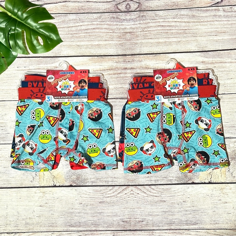 Ryan's World Athletic Boxer Briefs NEW